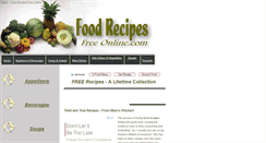 Desktop Screenshot of food-recipes-free-online.com